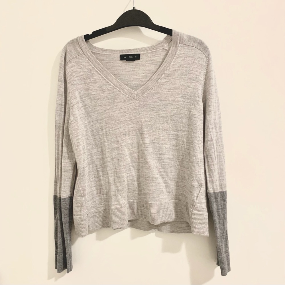 Club Monaco Light Gray Zaydie Sweater - Picture 2 of 10